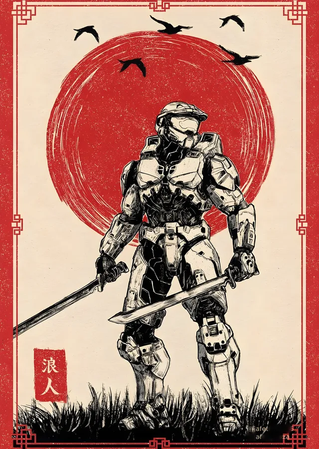 Halo: Ronin metal tablo