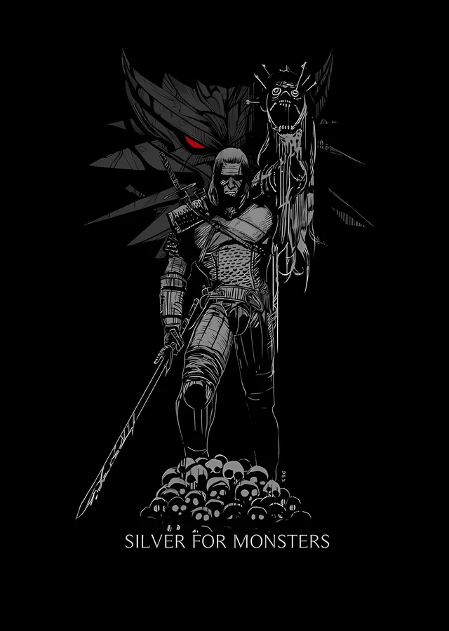 The Witcher: Silver for Monsters metal tablo