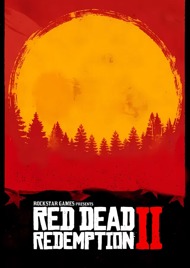 Red Dead Redemption II: Kızıl Güneş metal tablo