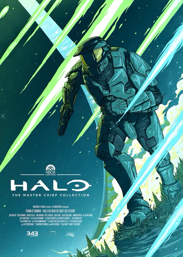 Halo: Neon Kılıç metal tablo