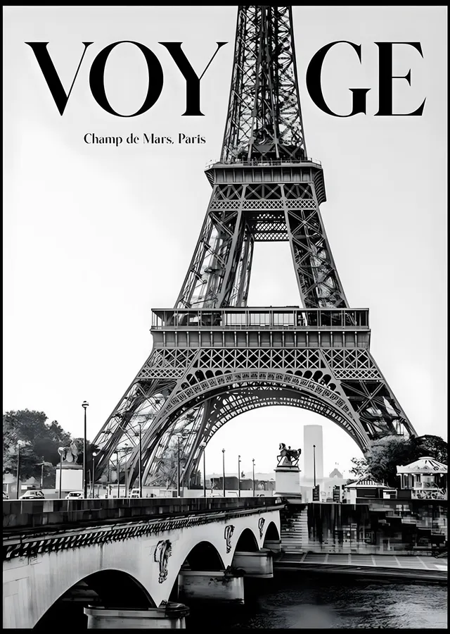 Voyage: Champ de Mars, Paris metal tablo