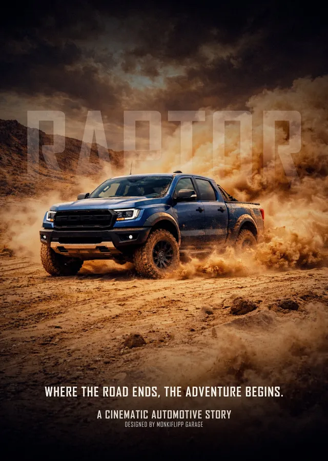 Ford Raptor: Toz metal tablo