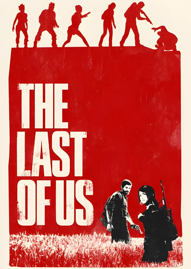 The Last of Us: Kırmızı Afiş metal tablo