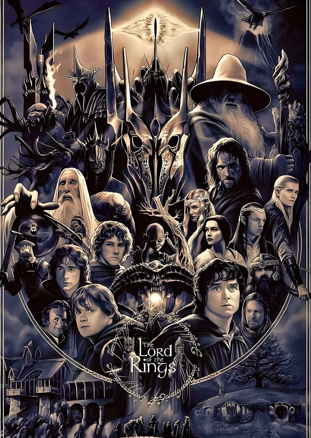 The Lord of the Rings: Karakterler metal tablo