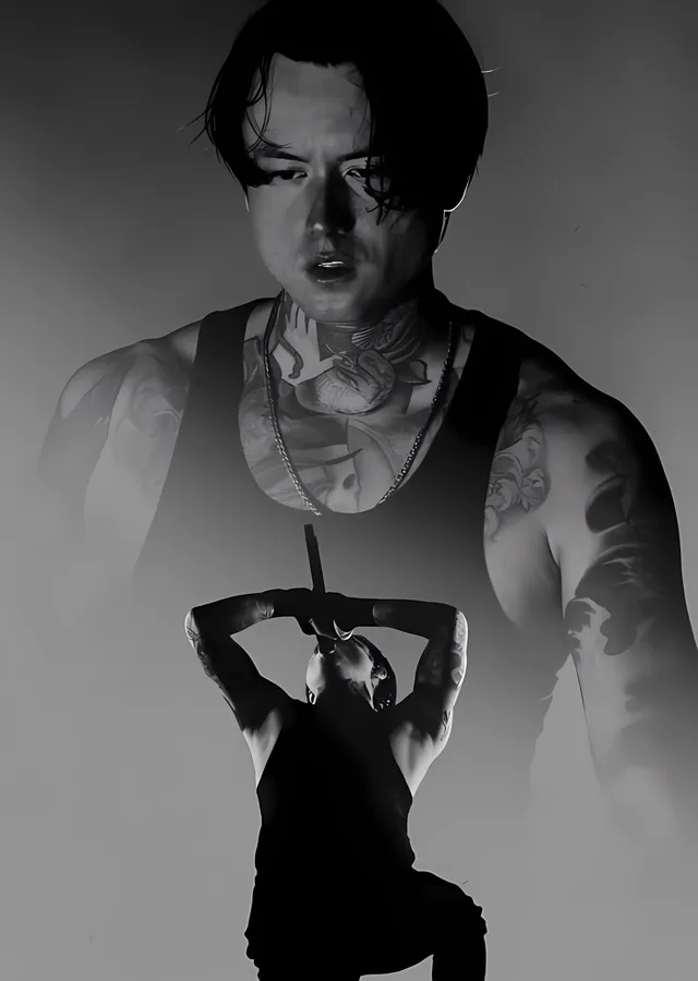 Bad Omens - Sahnede metal tablo