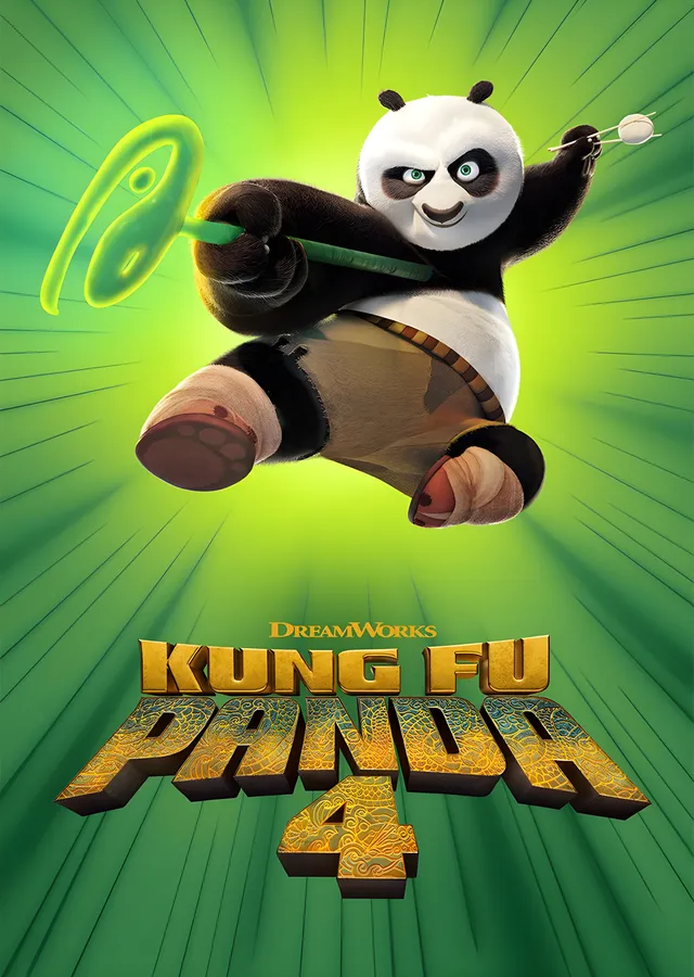 Kung Fu Panda 4: Yeşil Işınlar metal tablo