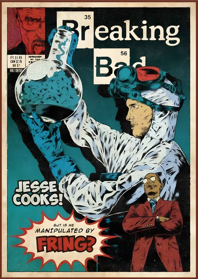 Breaking Bad: Jesse Cooks metal tablo