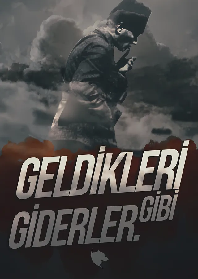 Atatürk: Geldikleri Gibi Giderler metal tablo