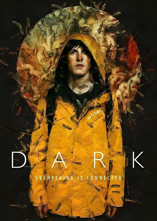Dark - Sarı Yağmurlukta Bekleyiş metal tablo