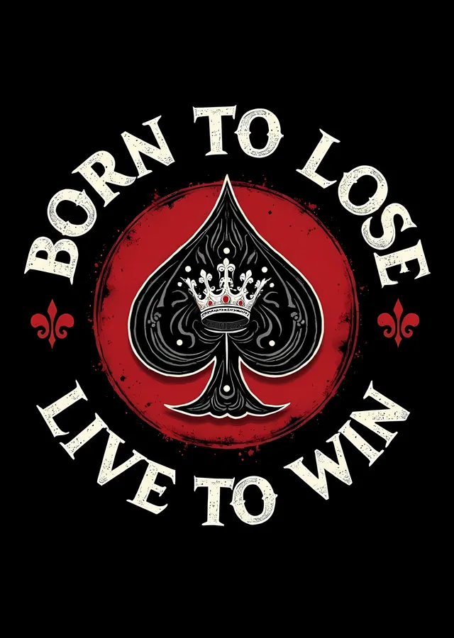 Born to Lose, Live to Win metal tablo