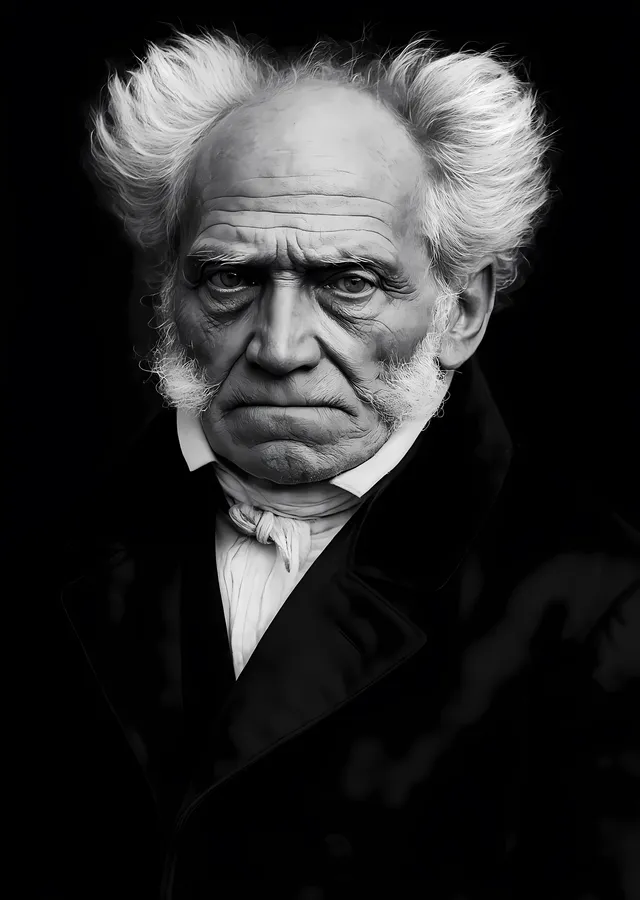 Arthur Schopenhauer: Düşünür Portresi metal tablo
