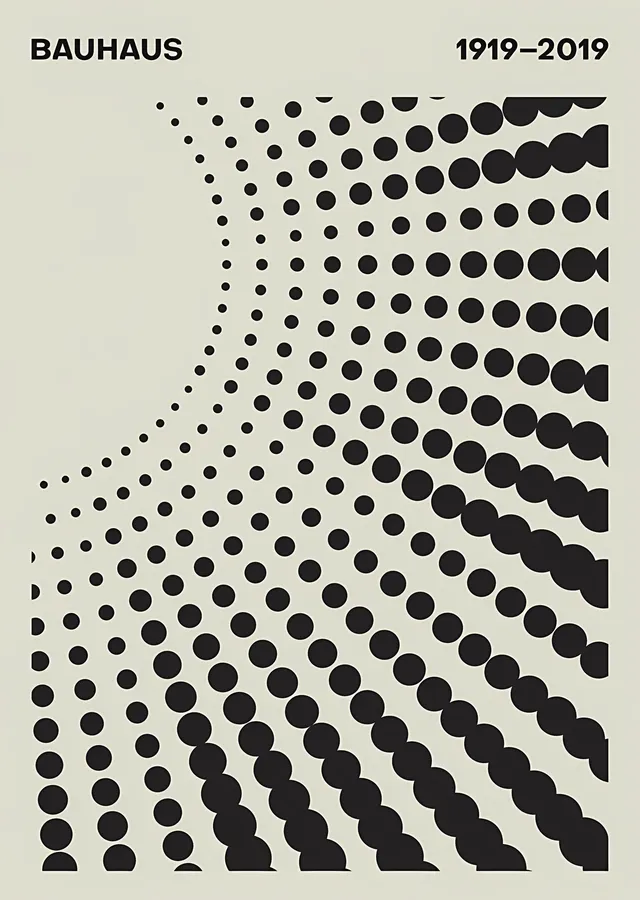 Bauhaus 1919-2019 metal tablo