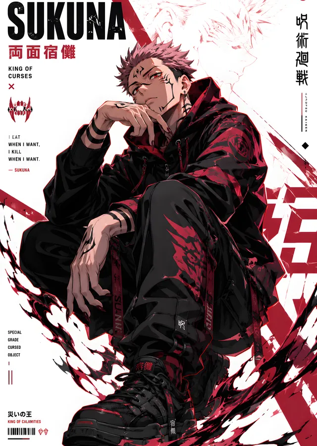 Jujutsu Kaisen · Ryomen Sukuna metal tablo