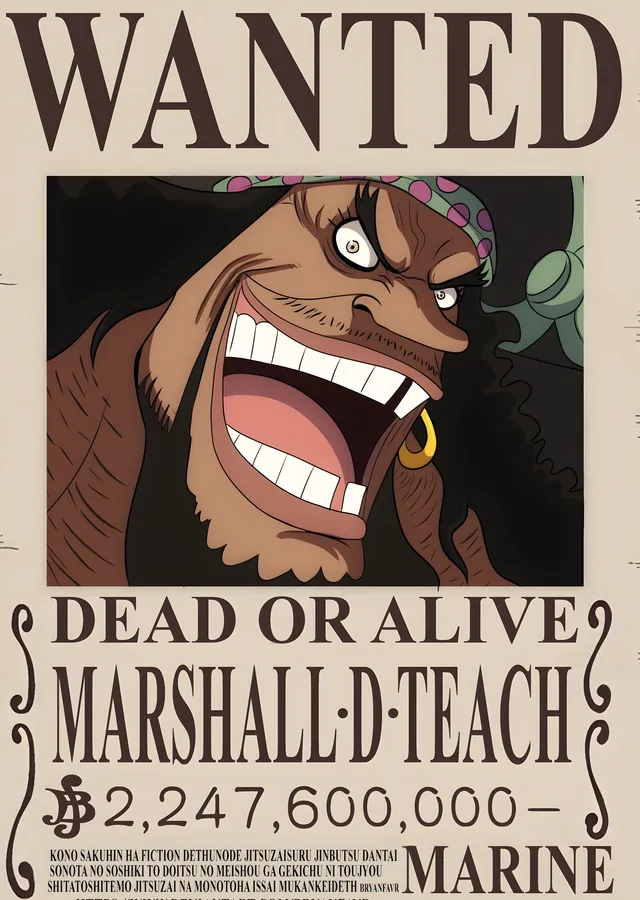 Marshall D. Teach: Kara Bıyık metal tablo