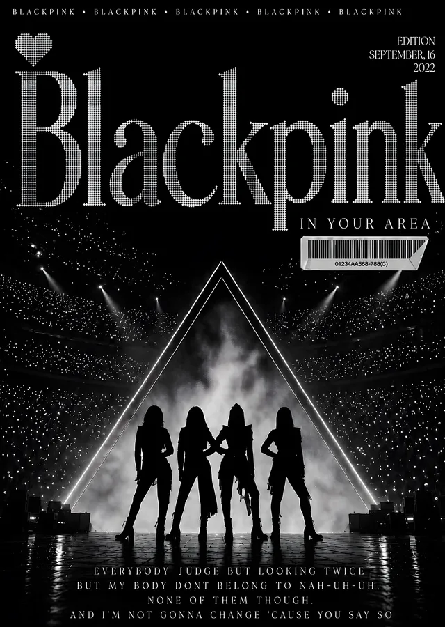 BLACKPINK: In Your Area metal tablo