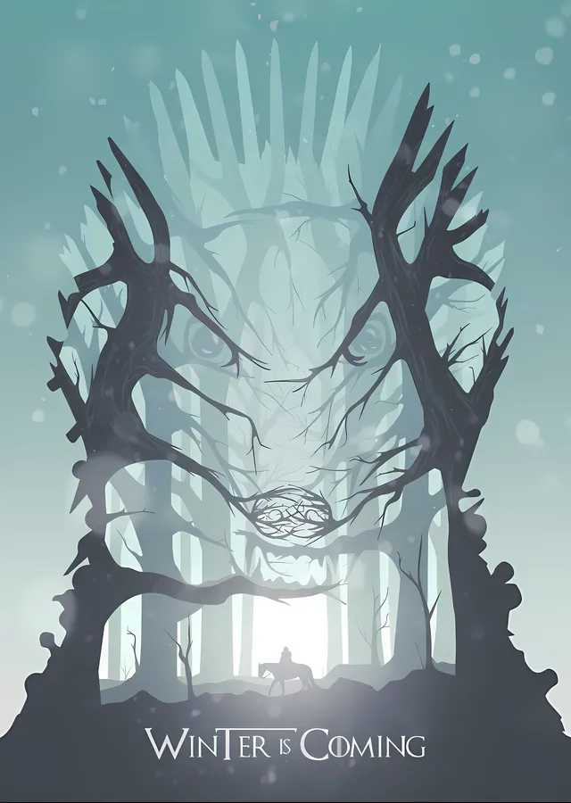 Game of Thrones: Winter is Coming metal tablo