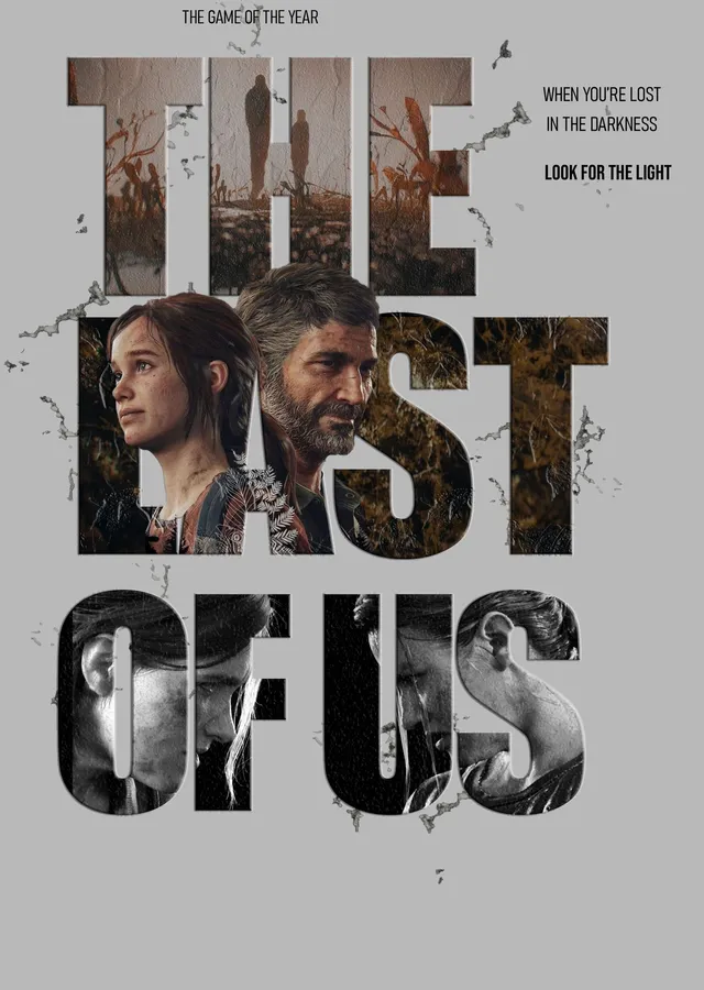 The Last of Us: Harf İçi Portre metal tablo