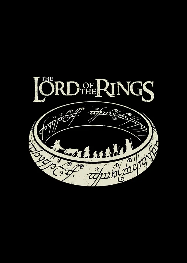 The Lord of the Rings Logo metal tablo