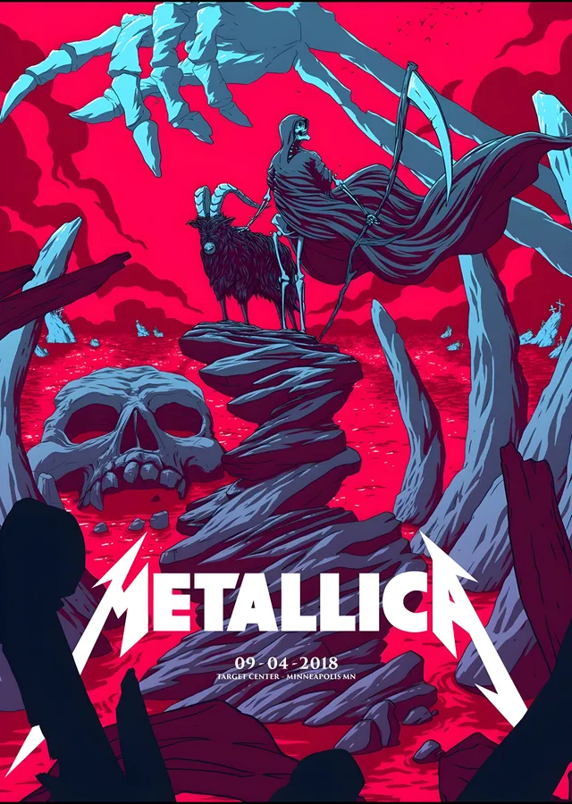 Metallica: Kızıl Buz metal tablo