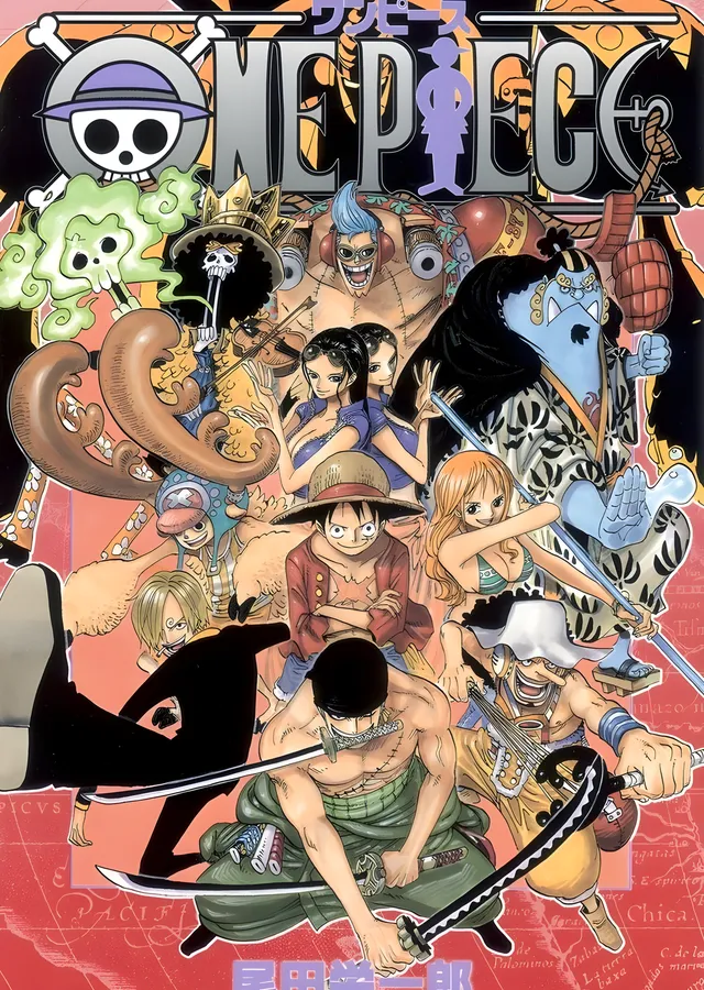 One Piece: Hasır Şapka Korsanları - Çok Renkli Anime metal tablo