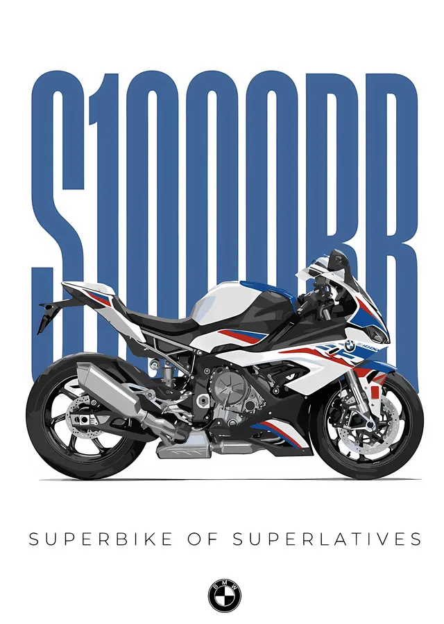 BMW S 1000 RR - Superbike of Superlatives metal tablo
