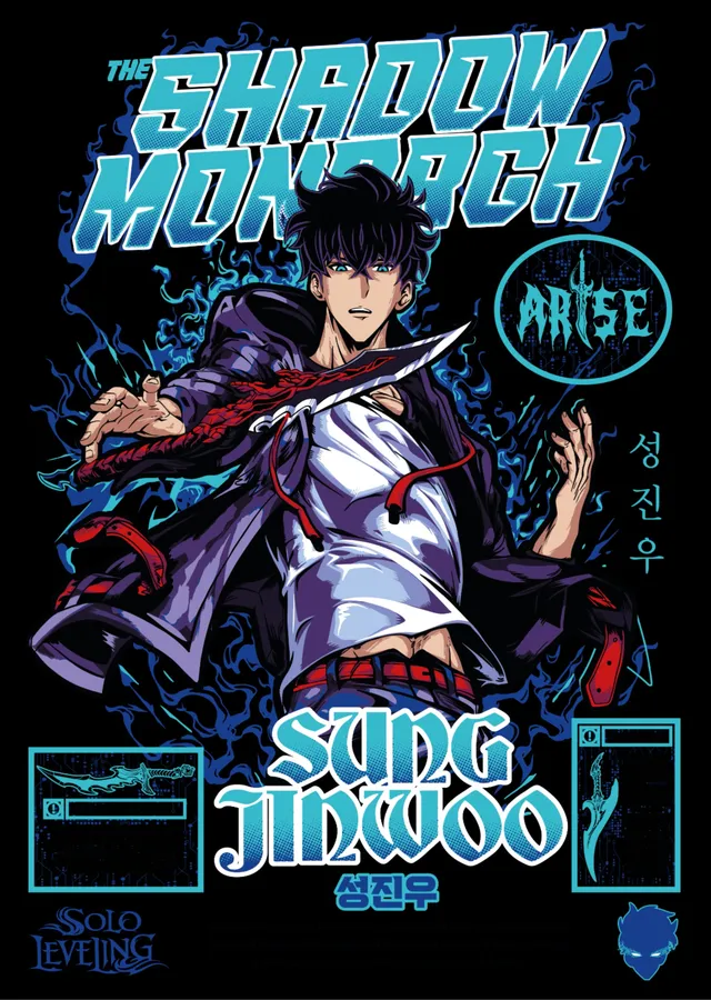 Sung Jinwoo - Gölge Hükümdarı metal tablo