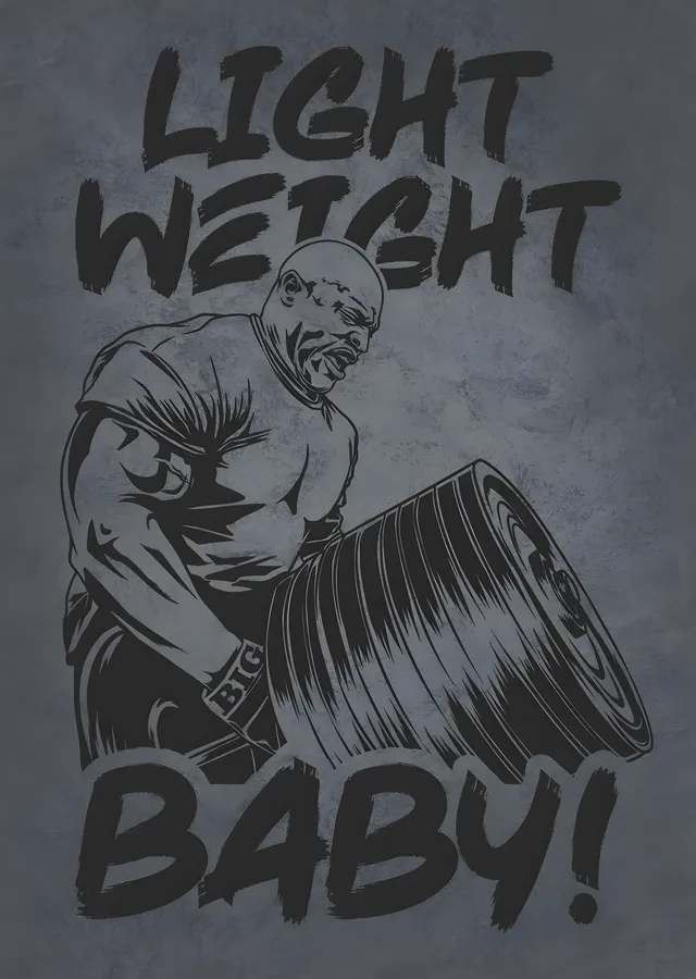 Ronnie Coleman - Light Weight Baby metal tablo