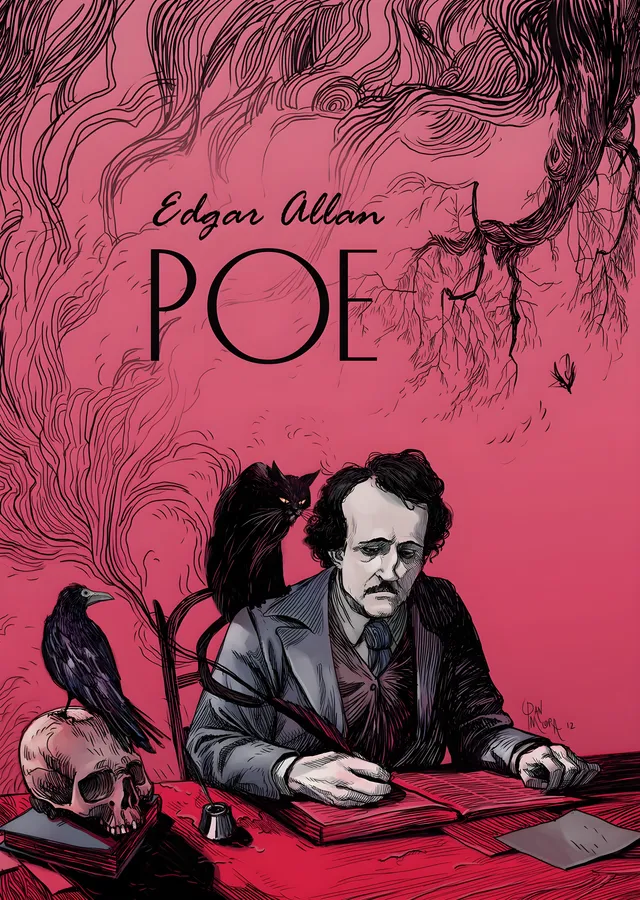 Edgar Allan Poe: Kuzgunlar ve Kafatası metal tablo