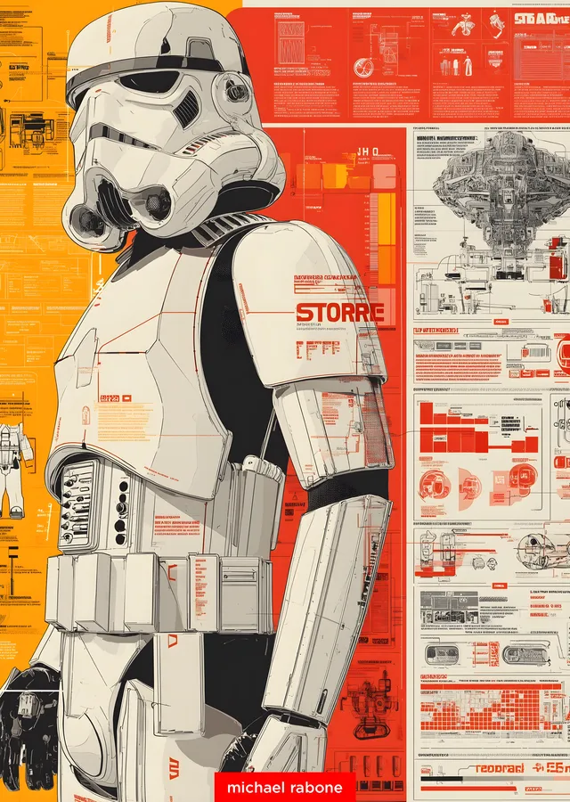 Stormtrooper: Star Wars metal tablo