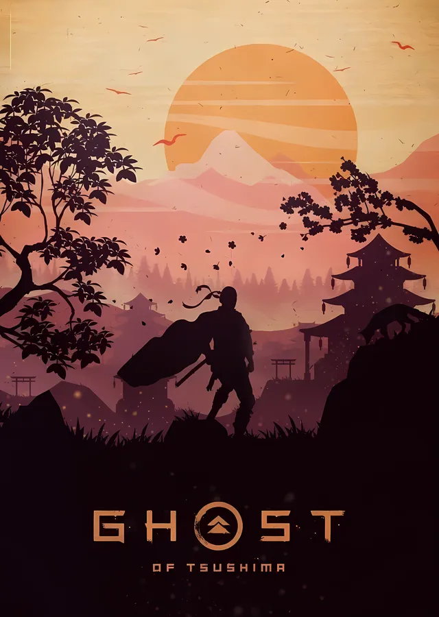 Ghost of Tsushima: Japonya'nın Ruhu metal tablo
