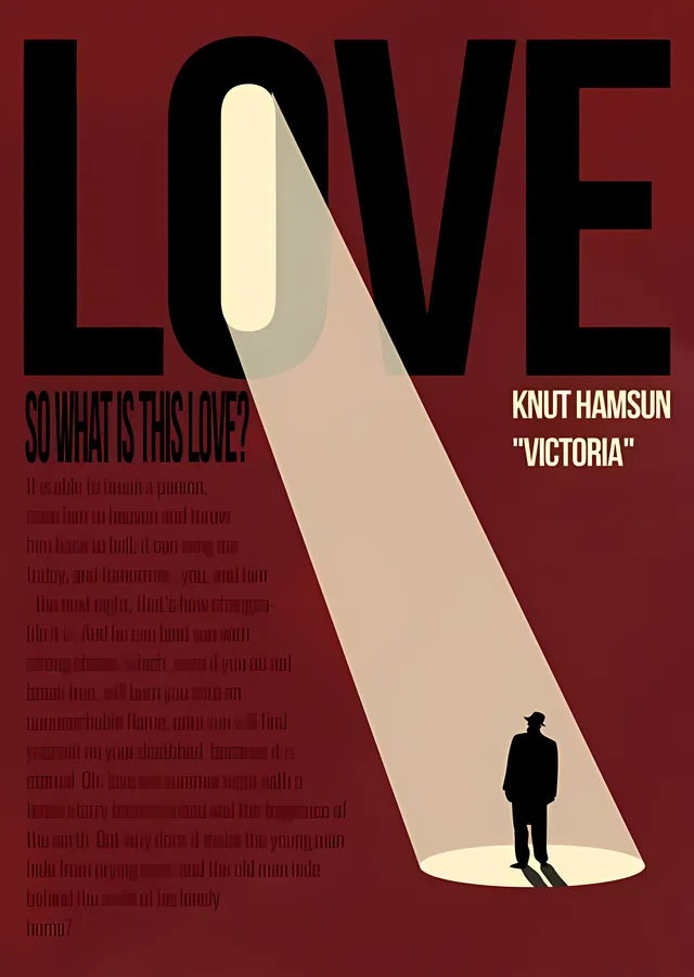 Knut Hamsun: Victoria metal tablo