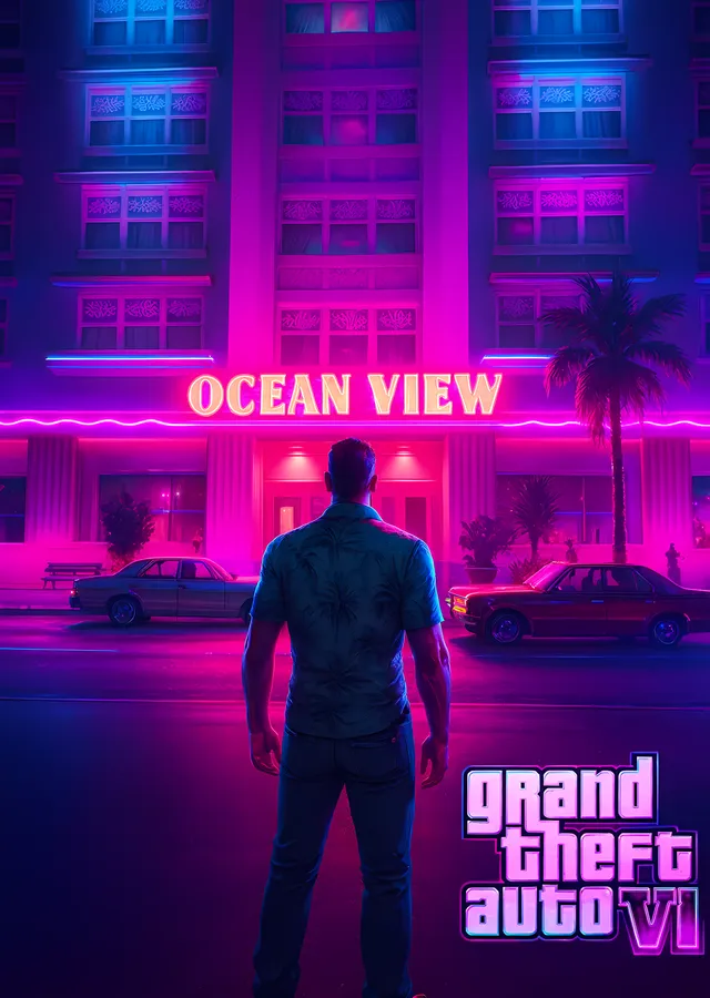 Grand Theft Auto VI - Ocean View metal tablo