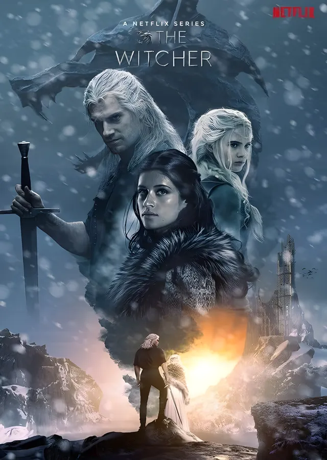 The Witcher: Kar Fırtınası metal tablo