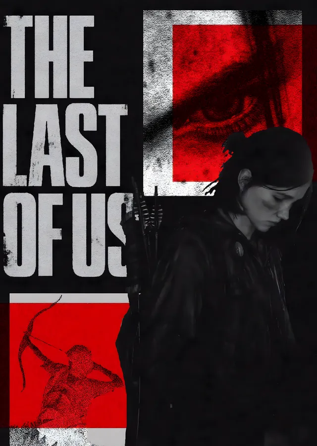 The Last of Us: Kırmızı Bloklar metal tablo