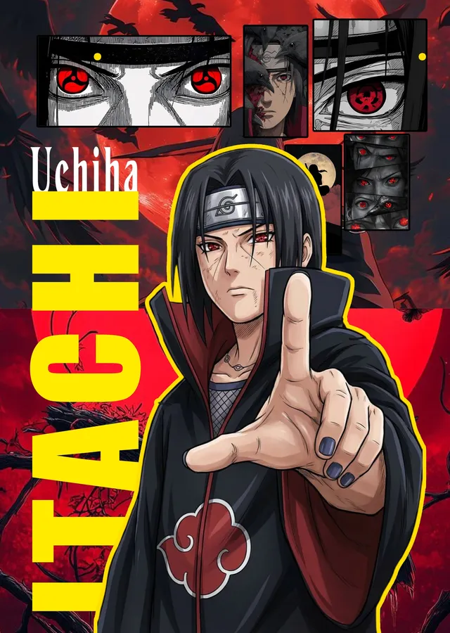 Naruto - Uchiha Itachi metal tablo