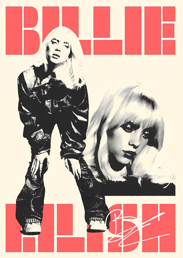 Billie Eilish: Pop Kültürü İkonu metal tablo