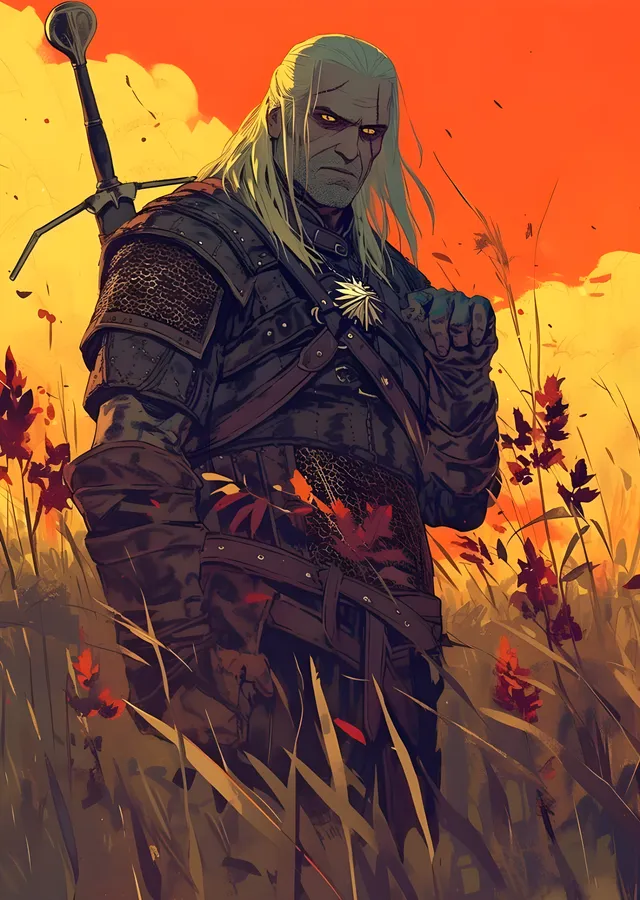 The Witcher: Sonbahar metal tablo