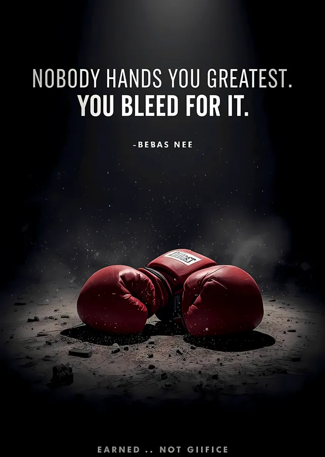 Bleed for Greatness metal tablo