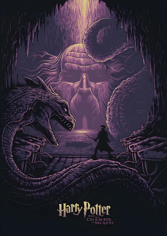 Harry Potter and the Chamber of Secrets · Basilisk metal tablo