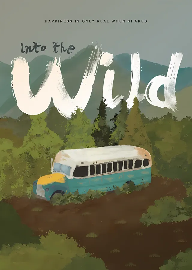 Into the Wild: Orman metal tablo