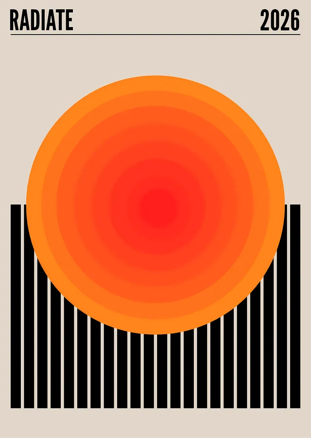 Radiate 2026 metal tablo
