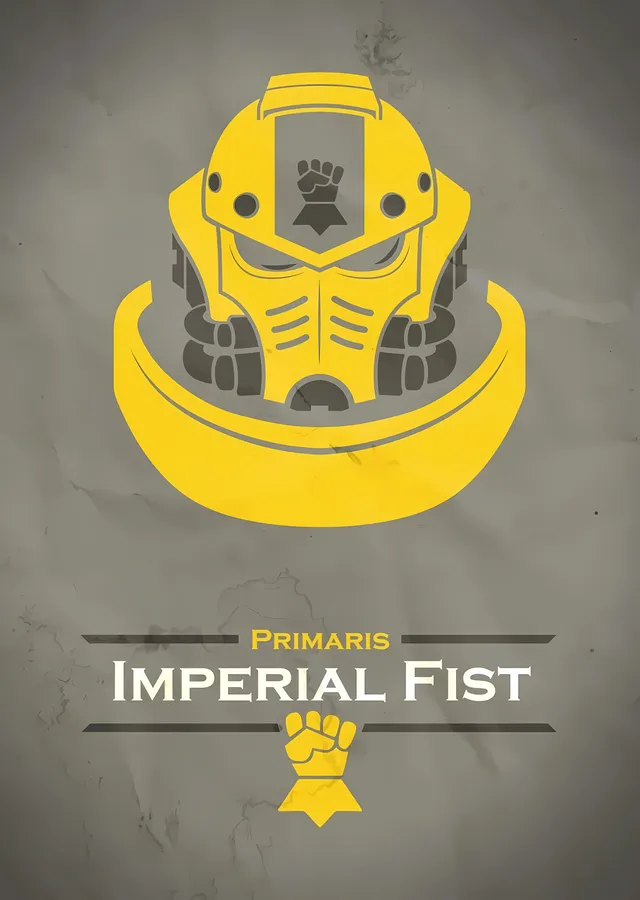 Warhammer 40K: Imperial Fists metal tablo