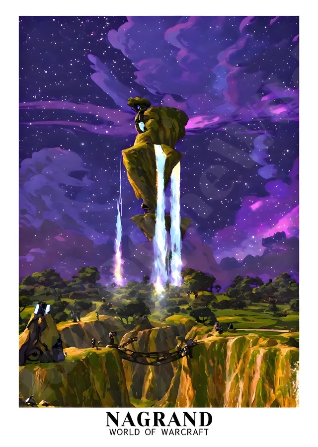 Nagrand - World of Warcraft metal tablo
