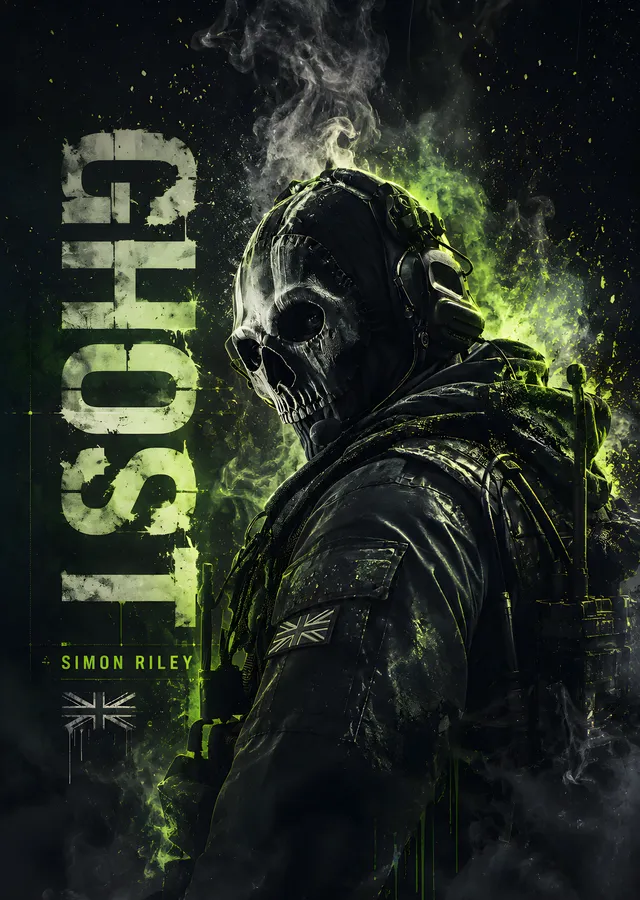 Call of Duty: Ghost - Simon Riley metal tablo