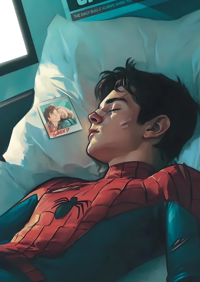 Spider-Man: Hastane Yatağı metal tablo