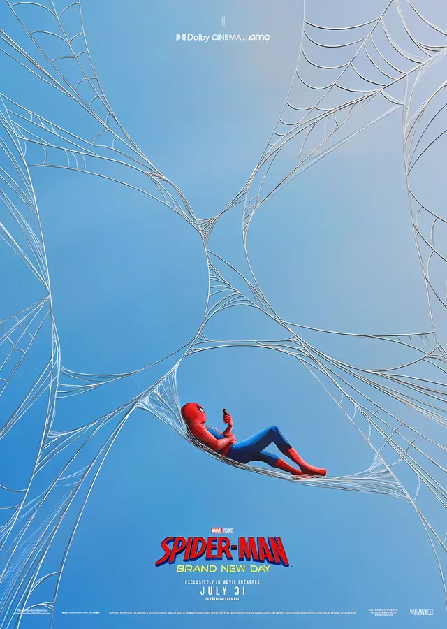Spider-Man: Gökyüzü Ağı metal tablo