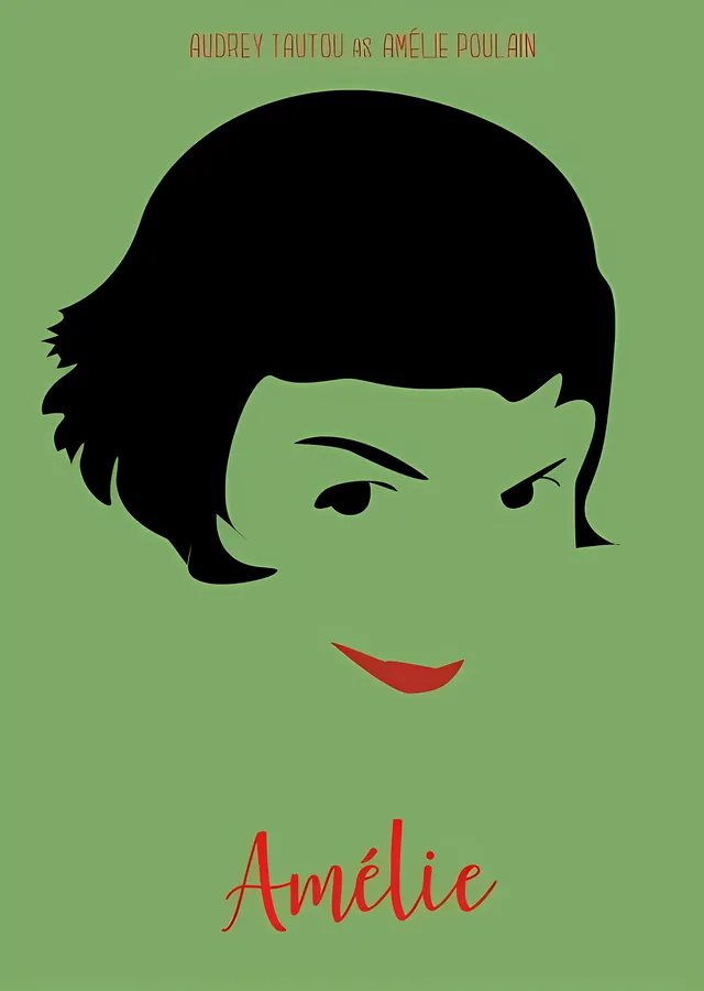 Amélie: Minimal Yüz metal tablo