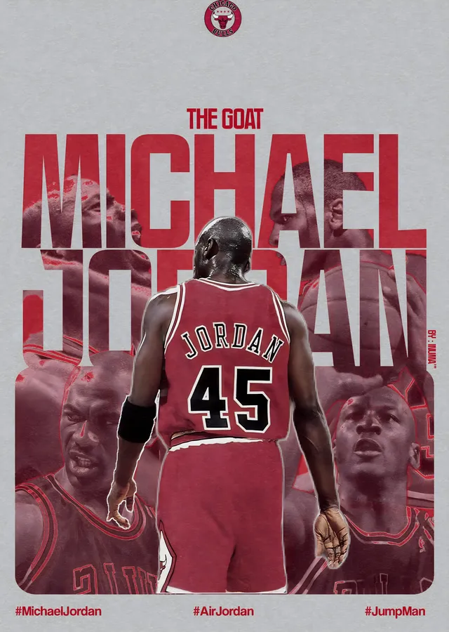 Michael Jordan: The GOAT metal tablo