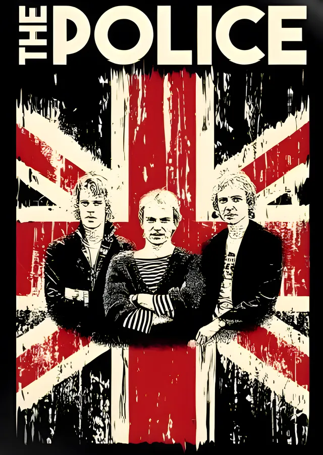 The Police: İngiliz Bayrağı metal tablo