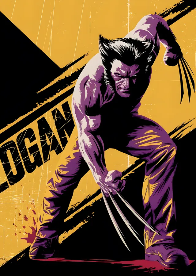 Wolverine - Logan metal tablo